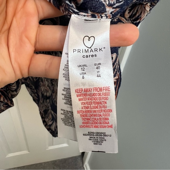 $10 Deals 🤝🔖 NWT Primark Maxi Floral Pull On Lightweight Flare Skirt Size 8 - Picture 5 of 7